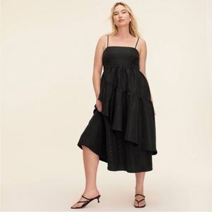 kate spade new york - Women's Tiered Ruffle Midi Tank Dress - kate spade Black